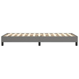 Box Spring Bed without Mattress Dark Grey King Single Size Fabric