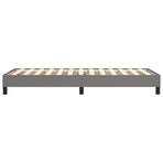Box Spring Bed without Mattress Dark Grey King Single Size Fabric