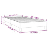 Box Spring Bed without Mattress Dark Grey King Single Size Fabric