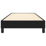 Box Spring Bed without Mattress Black King Single Size Fabric