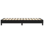 Box Spring Bed without Mattress Black King Single Size Fabric