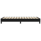 Box Spring Bed without Mattress Black King Single Size Fabric - Rear View