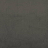 Box Spring Bed without Mattress Dark Grey King Single Size Velvet - Low Angle