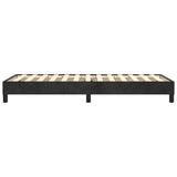Box Spring Bed without Mattress Black King Single Size Velvet - Rear View