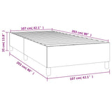 Box Spring Bed without Mattress Black King Single Size Velvet - Low Angle