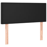 Box Spring Bed with Mattress Black 100x200 cm Faux Leather