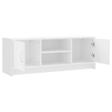 TV Cabinet White 102x30x37.5 cm Engineered Wood