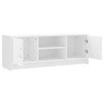 TV Cabinet White 102x30x37.5 cm Engineered Wood