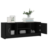 TV Cabinet Black 102x30x37.5 cm Engineered Wood - Top-Down View