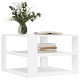 Coffee Table White 58x58x40 cm Engineered Wood