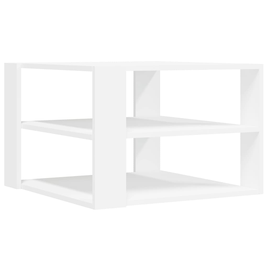 Coffee Table White 58x58x40 cm Engineered Wood