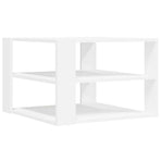 Coffee Table White 58x58x40 cm Engineered Wood