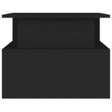 Coffee Table Black 90x55x42.5 cm Engineered Wood - 45-Degree Angle