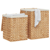Laundry Baskets 2 pcs Water Hyacinth - Side View