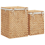 Laundry Baskets 2 pcs Water Hyacinth - 45-Degree Angle