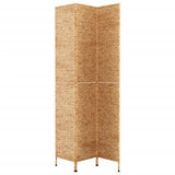Room Divider 3-Panel 122x180 cm Water Hyacinth - Top-Down View