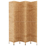 Room Divider 5-Panel 205x180 cm Water Hyacinth - Top-Down View