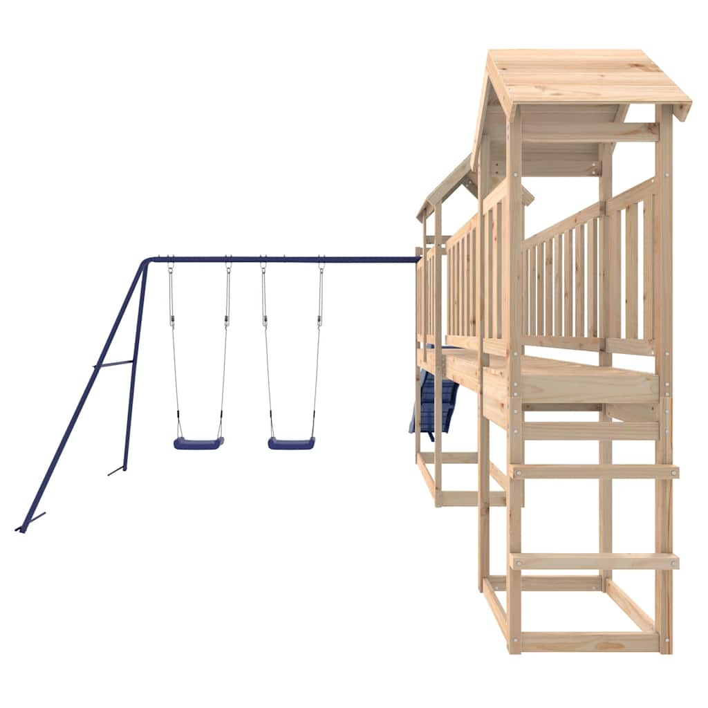 Outdoor Playset Solid Wood Pine