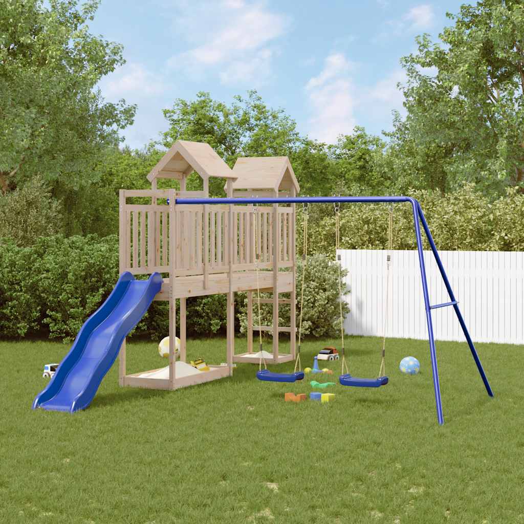 Outdoor Playset Solid Wood Pine