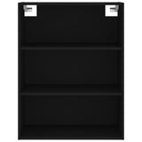 Highboard Black 69.5x34x180 cm Engineered Wood