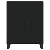 Highboard Black 69.5x34x180 cm Engineered Wood