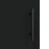 Highboard Black 69.5x34x180 cm Engineered Wood