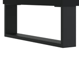 3 Piece Bathroom Furniture Set Black Engineered Wood - Extra Image