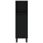 3 Piece Bathroom Furniture Set Black Engineered Wood, image 6