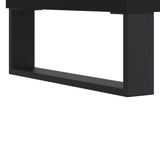 3 Piece Bathroom Furniture Set Black Engineered Wood - Extra Image