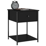 Bedside Tables 2 pcs Black 44x45x58 cm Engineered Wood - Top-Down View