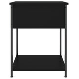 Bedside Tables 2 pcs Black 44x45x58 cm Engineered Wood - Low Angle