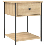 Bedside Table Sonoma Oak 44x45x58 cm Engineered Wood