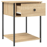 Bedside Table Sonoma Oak 44x45x58 cm Engineered Wood - 45-Degree Angle
