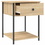 Bedside Tables 2 pcs Sonoma Oak 44x45x58 cm Engineered Wood - Rear View