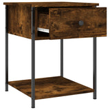 Bedside Tables 2 pcs Smoked Oak 44x45x58 cm Engineered Wood