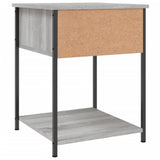 Bedside Table Grey Sonoma 44x45x58 cm Engineered Wood - Low Angle