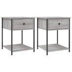 Bedside Tables 2 pcs Grey Sonoma 44x45x58 cm Engineered Wood