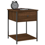 Bedside Tables 2 pcs Brown Oak 44x45x58 cm Engineered Wood - Top-Down View