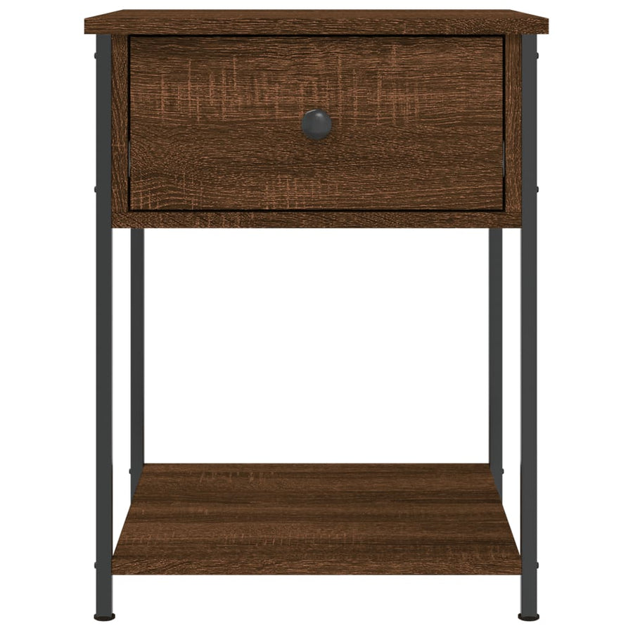 Bedside Tables 2 pcs Brown Oak 44x45x58 cm Engineered Wood
