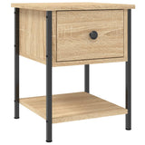 Bedside Tables 2 pcs Sonoma Oak 34x35.5x45 cm Engineered Wood - Side View