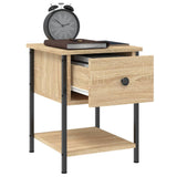 Bedside Tables 2 pcs Sonoma Oak 34x35.5x45 cm Engineered Wood - 45-Degree Angle