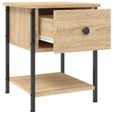 Bedside Tables 2 pcs Sonoma Oak 34x35.5x45 cm Engineered Wood - Rear View