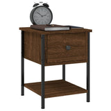 Bedside Tables 2 pcs Brown Oak 34x35.5x45 cm Engineered Wood - Top-Down View