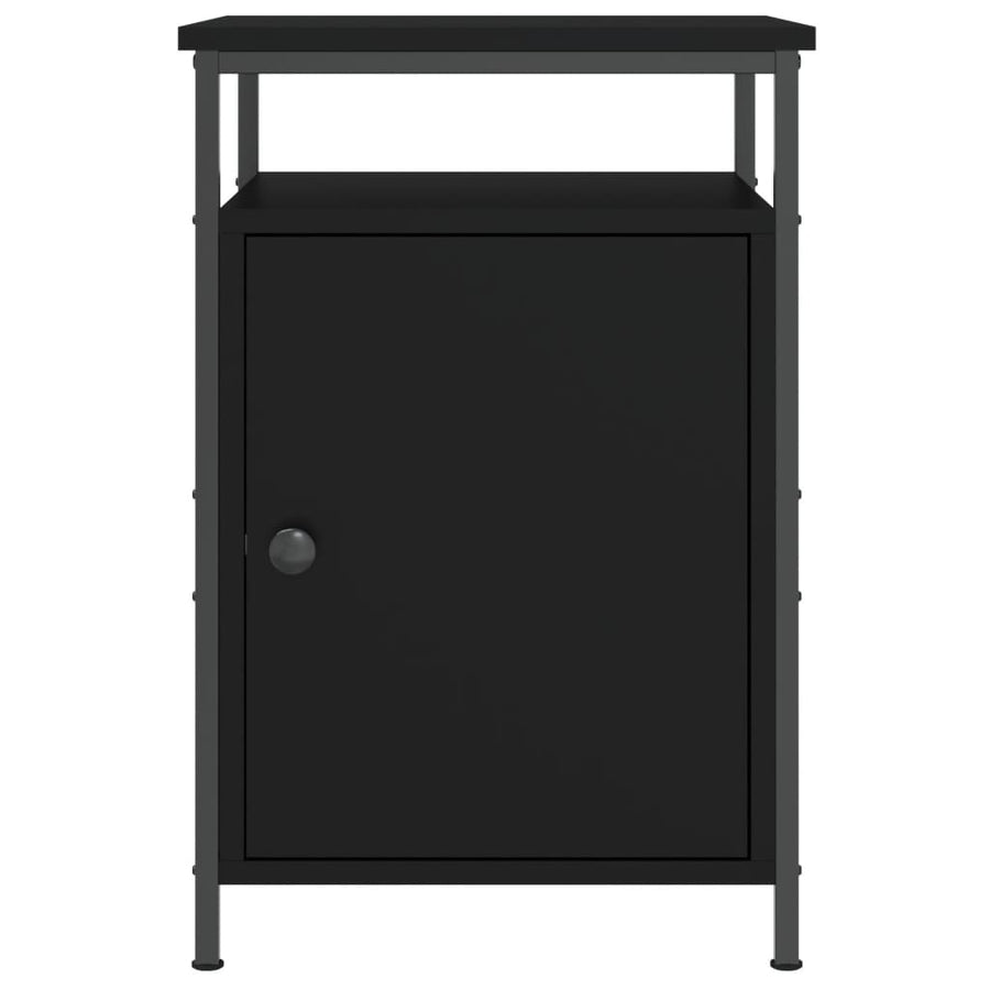 Bedside Cabinet Black 40x42x60 cm Engineered Wood