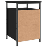 Bedside Cabinet Black 40x42x60 cm Engineered Wood - Low Angle