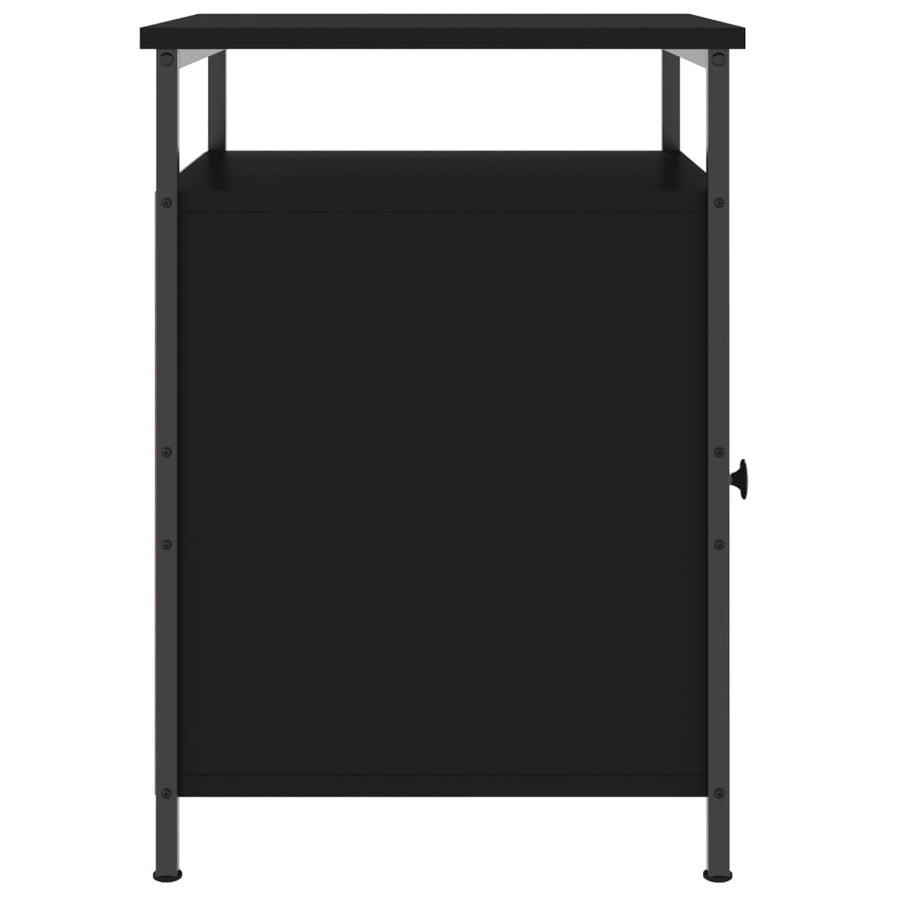 Bedside Cabinets 2 pcs Black 40x42x60 cm Engineered Wood