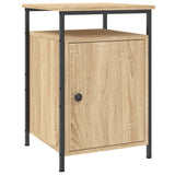 Bedside Cabinet Sonoma Oak 40x42x60 cm Engineered Wood - Front View