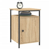 Bedside Cabinet Sonoma Oak 40x42x60 cm Engineered Wood - Side View