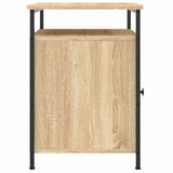 Bedside Cabinets 2 pcs Sonoma Oak 40x42x60 cm Engineered Wood - Low Angle