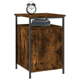 Bedside Cabinet Smoked Oak 40x42x60 cm Engineered Wood